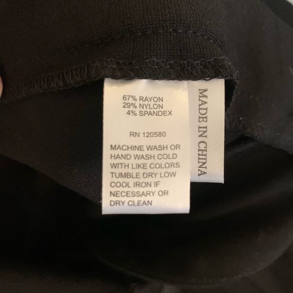 NWT Amanda & Chelsea black modern fit ankle length pant - Picture 4 of 5